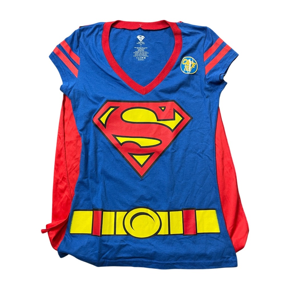 Superman Medium Junior NEW w/Tags Caped-T‎ Cotton Blend